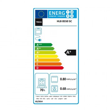 Teka HLB 8550 SC Φούρνος άνω Πάγκου 70lt Π59.5εκ. Μαύρος